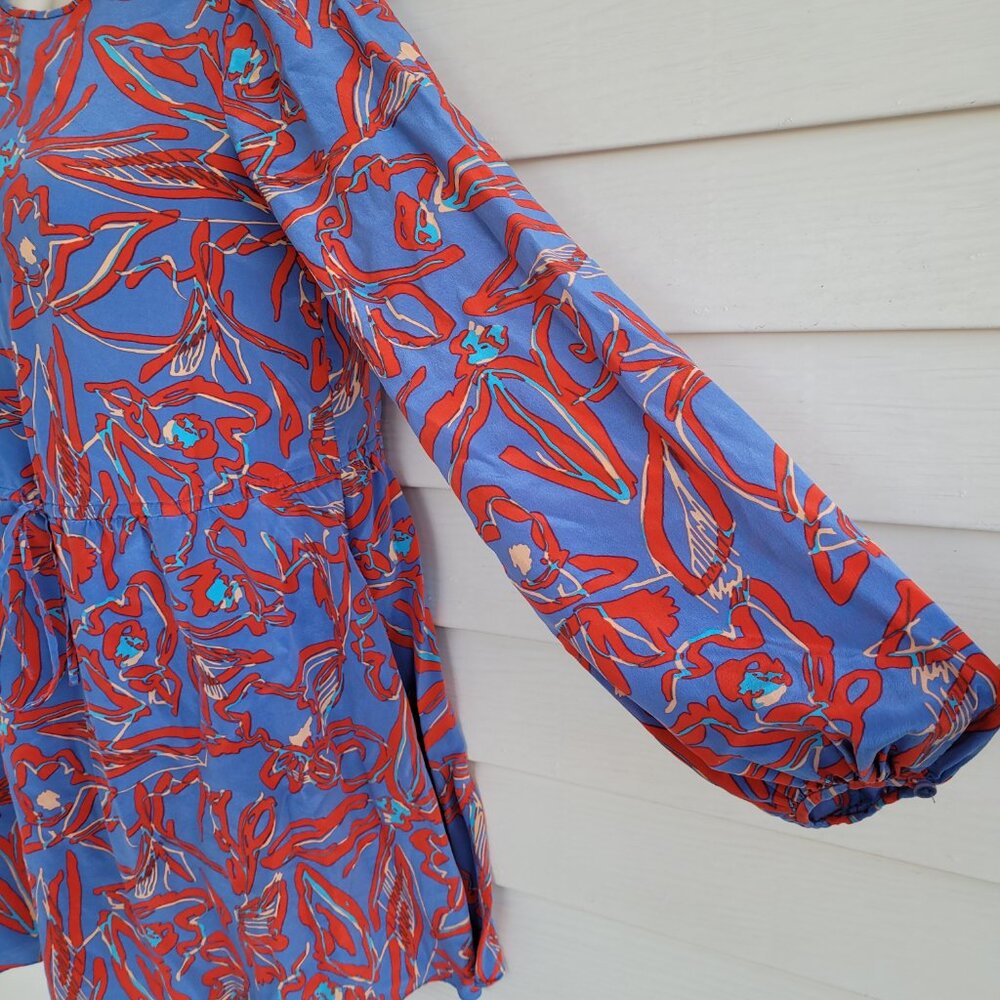 Diane Von Furstenberg 100% Silk Eldsen Printed Dress - Picture 3 of 8
